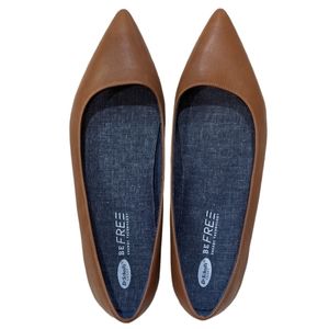 Dr. Scholl's Shoes Brown Be Free Energy Technology Pointed Toe Flats